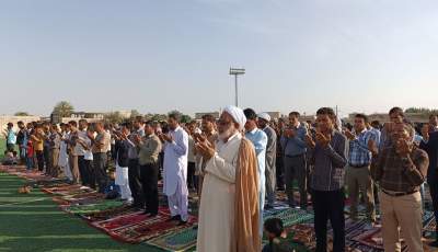 نماز عید فطر در رودبار جنوب برگزار شد  