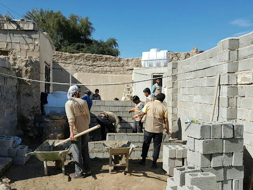 ساخت سرویس بهداشتی توسط گروه جهادی