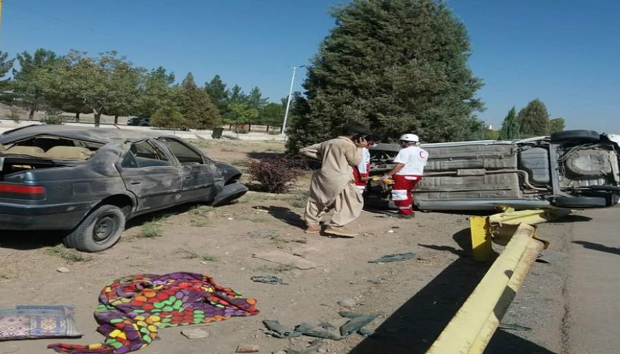 مصدومیت 44 حادثه دیده تبعه افغانی در محورهای مواصلاتی کرمان