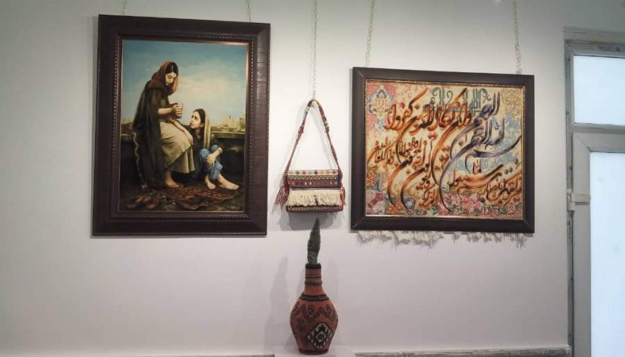 نمایشگاه آثار منتخب هنرمندان شهربابک برپا شد
