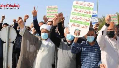 نمازگزاران جیرفتی در حمایت از مردم مظلوم یمن تجمع کردند  