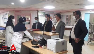 بازدید سرزده جمعی از مسئولان بافت از بیمارستان خاتم الانبیاء (ص) شهرستان