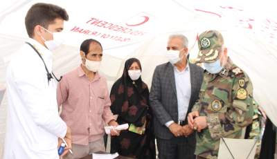 برگزاری طرح مردم یاری بیمارستان امام حسین ارتش در منطقه الله آباد