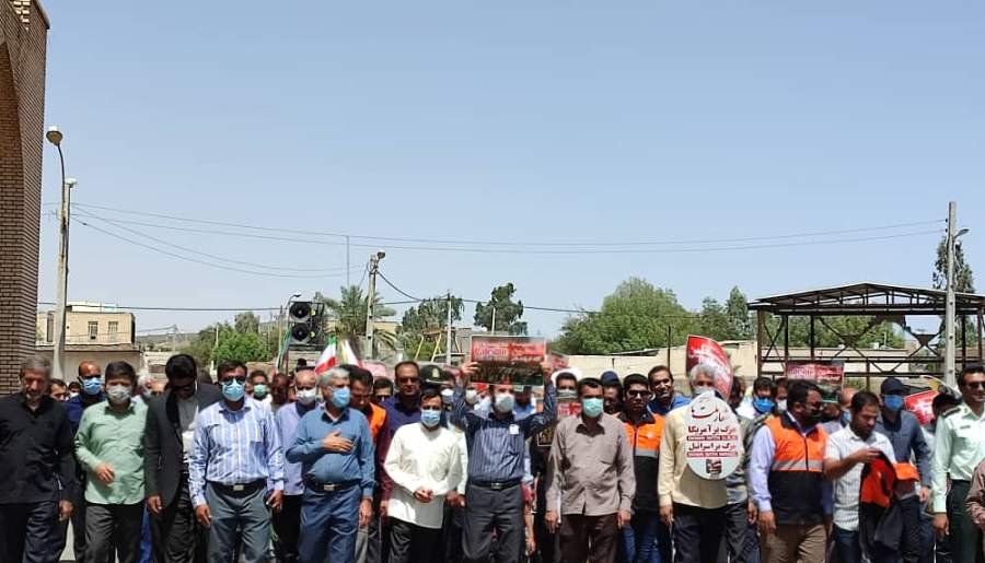 راهپیمایی روز قدس در شهرستان کهنوج  