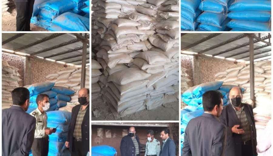 کشف ۱۱۰۰ کیسه کود شیمیایی احتکار شده از ۲ انبار در رفسنجان