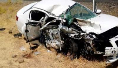 واژگونی خودروی سواری رانا در‌ ارزوئیه