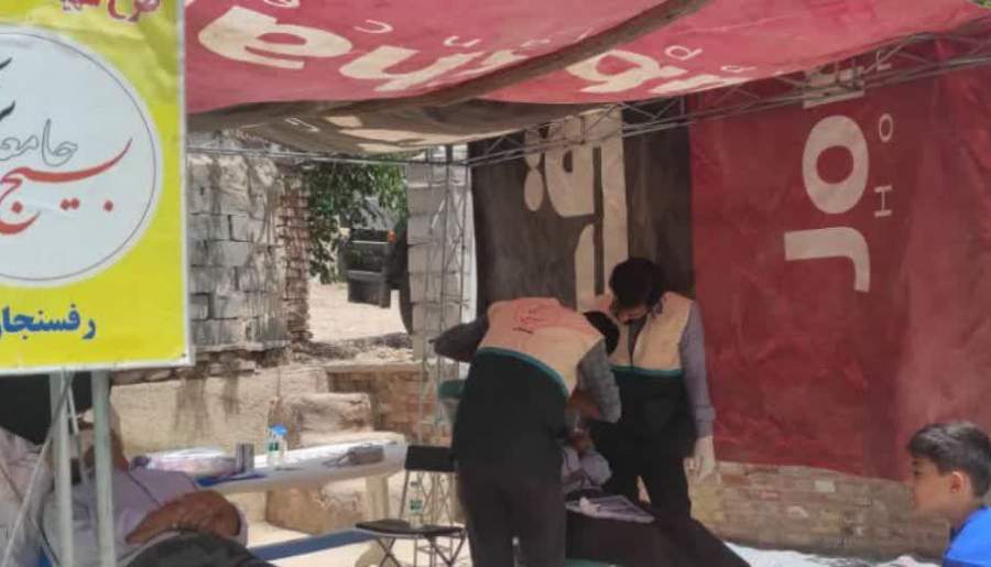 اردوی جهادی در روستای ده رنج توسط تیم های بسیج جامعه پزشکی رفسنجان  