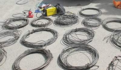 کشف ۲۶ فقره سرقت در پی دستگیری سارق کابل‌های برق در جیرفت