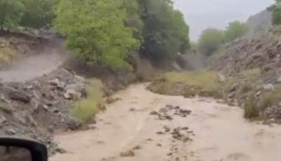 منطقه سرمشک و چهار روستای شهرستان رابر دچار آبگرفتگی و سیل شدند