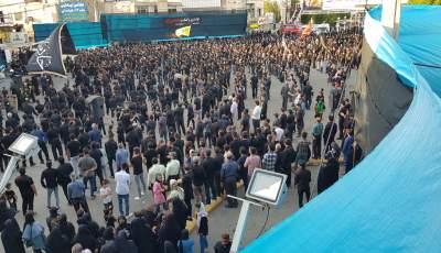 تجمع بزرگ هیئت‌های عزاداری در شهرستان جیرفت برگزار شد  