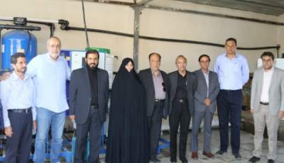 افتتاح طرح 74 هکتاری آبیاری تحت فشار در شهرستان زرند