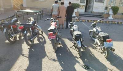 دستگیری اعضای باند سارقان موتور سیکلت در رفسنجان