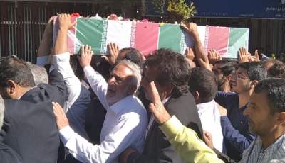 مراسم استقبال از شهید گمنام در جیرفت برگزار شد  