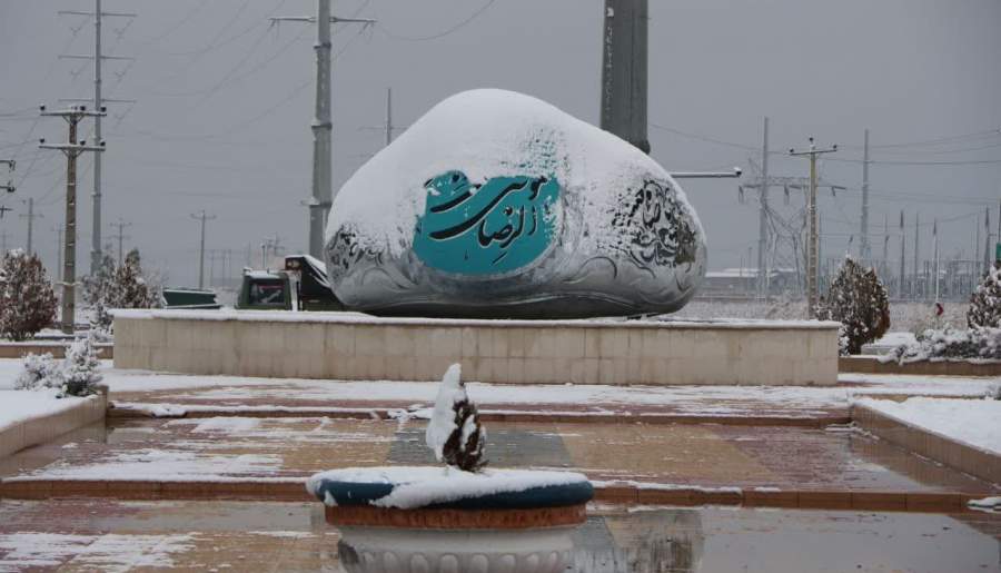 بارش برف بهمن در رفسنجان  