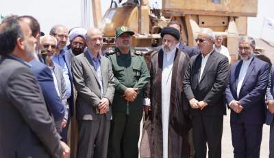 بازدید رئیسی از خط انتقال آب خلیج فارس به رفسنجان