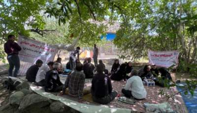 اردوی یک روزه ویزیت رایگان بیماران در مناطق صعب‌العبور روستای امجز عنبرآباد برگزار شد