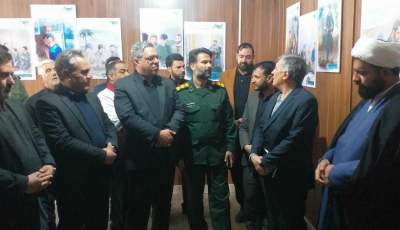 نمایشگاه سیره سردار سلیمانی در کوهبنان افتتاح شد