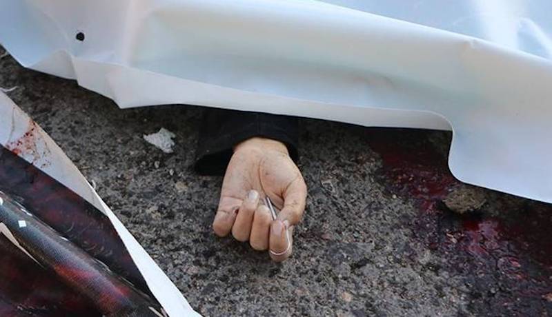 پیکر یک شهیده حادثه تروریستی در شهرستان بافت تشیع و تدفین شد