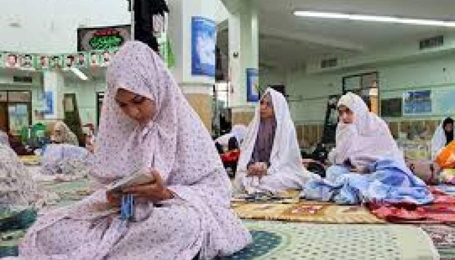 اعتکاف دختران نوجوان مسجد امام خمینی (ره) شهرستان رفسنجان